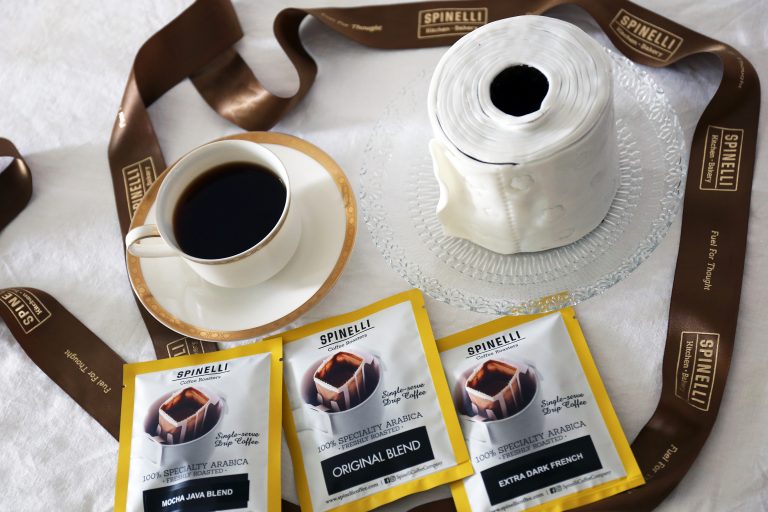 Spinelli Drip Pack Coffee & Limited Edition Cake to perk things up a notch!