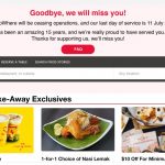 ​HungryGoWhereは2021年7月11日をもって、全サービスを終了