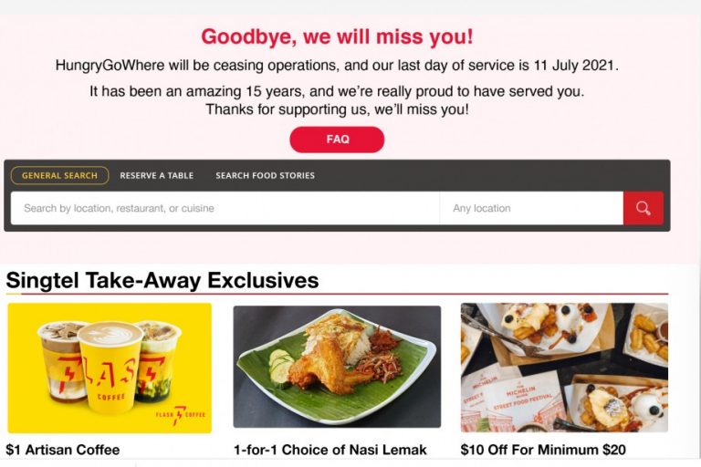 ​HungryGoWhereは2021年7月11日をもって、全サービスを終了