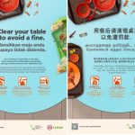 2021年6月1日月より、ホーカーセンター等でのトレイや食器、ゴミの片付けが推奨、9月1日より義務化。